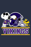 Peanuts Snoopy Double-Sided Flag - Minnesota Vikings Football
