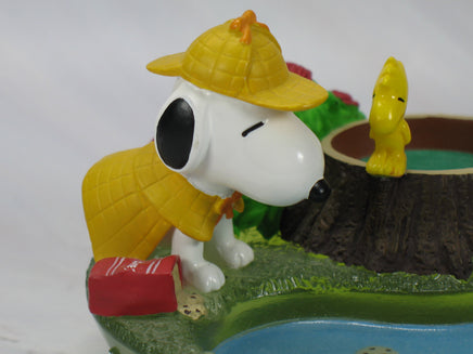 Detective Snoopy and Friends Acrylic Figurine - Chocolate Chip Cookies (Repaired) Great For Holding Change or Keys! - snoopn4pnuts.com