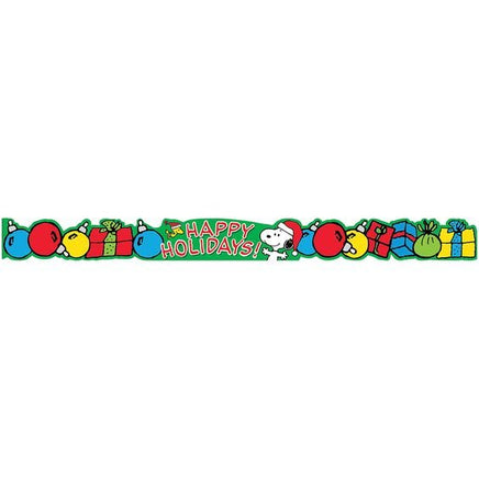 Peanuts Classroom Christmas Extra Wide Deco Trim - Happy Holidays - snoopn4pnuts.com