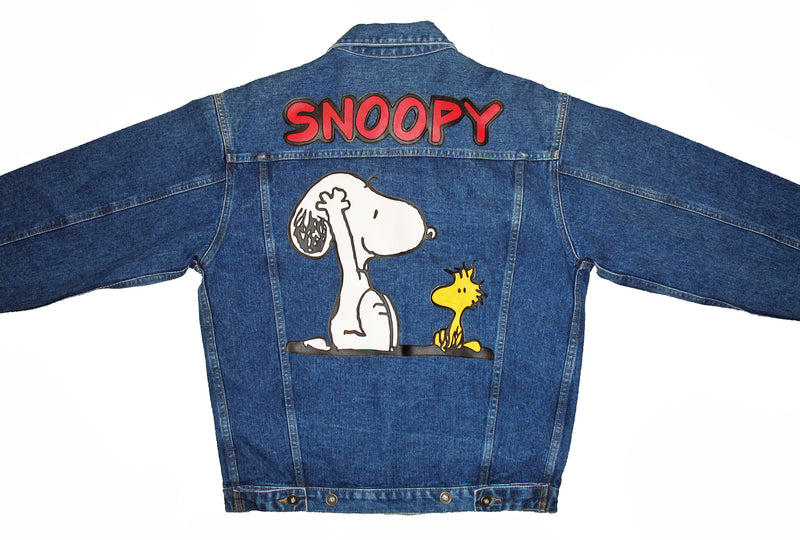 Snoopy and Woodstock Unisex Denim Jacket (Size Adult Small