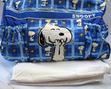 Snoopy Large Insulated Diaper Bag With Changing Pad and Wet Diaper/Baby Wipes Holder