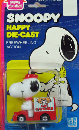 Snoopy Happy Diecast Car With Oversized Figure - Cat Catcher - snoopn4pnuts.com