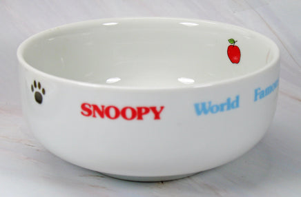 Snoopy Vintage 3 - Piece Children's Ceramic Dish Set - RARE! - snoopn4pnuts.com
