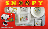 Snoopy 5-Piece Children's Melamine Dish and Utensil Set - RARE! Japanese Sample!