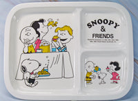 Snoopy 5 - Piece Children's Melamine Dish and Utensil Set - RARE! Japanese Sample! - snoopn4pnuts.com