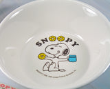 Snoopy 5-Piece Children's Melamine Dish and Utensil Set - RARE! Japanese Sample!