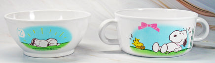 Snoopy Vintage 9 - Piece Melamine Infant and Toddler Dining Set With Serving Tray - A Great Gift! - snoopn4pnuts.com