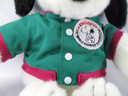 Snoopy Plush Doll Wearing Embroidered Jacket - Super Soft! - snoopn4pnuts.com