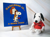 Snoopy Plush Book And Doll Gift Set - Happiness Is A Warm Puppy