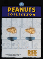 Snoopy 2-D Gold-Tone Post Earrings