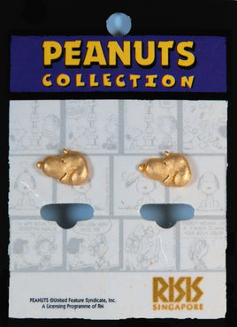 Snoopy 2 - D Gold - Tone Post Earrings - snoopn4pnuts.com