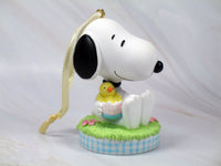 2004 Snoopy and Woodstock Easter Christmas Ornament