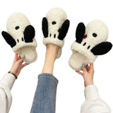 Snoopy Head Plush Slip-On Slippers (Medium)