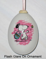 Snoopy Vintage Easter Egg Porcelain Ornament - snoopn4pnuts.com