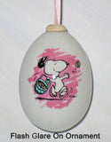 Snoopy Vintage Easter Egg Porcelain Ornament