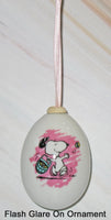 Snoopy Vintage Easter Egg Porcelain Ornament - snoopn4pnuts.com