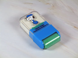 Snoopy Eraser With Acrylic Lid and Roller End By Hallmark - RARE JAPANESE SAMPLE! - snoopn4pnuts.com