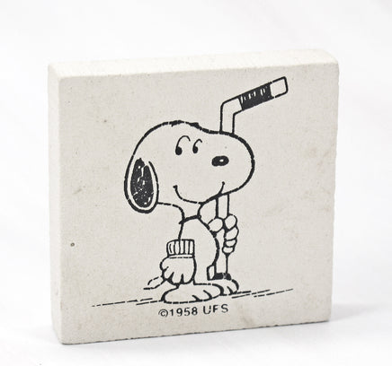 Snoopy Vintage Hockey Eraser - snoopn4pnuts.com