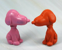 Snoopy-Shaped Eraser Set