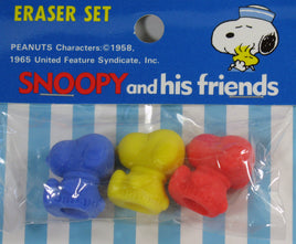 Snoopy - Shaped Vintage Pencil Top Eraser Set - snoopn4pnuts.com