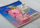 Snoopy Vintage Heart-Shaped Eraser Set in Decorative Storage Boxes