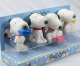 Snoopy 4-Piece Porcelain Figurine Set - RARE!