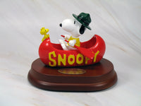 Snoopy Limited - Edition Figurine Set - Beagle Scout In Canoe RARE! - snoopn4pnuts.com
