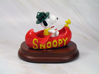 Snoopy Limited - Edition Figurine Set - Beagle Scout In Canoe RARE! - snoopn4pnuts.com