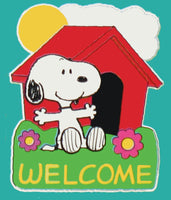 SNOOPY WELCOME Mini Sculpt Flag