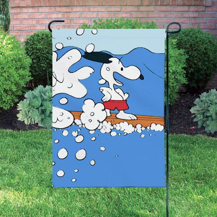Peanuts Double - Sided Flag - Snoopy Surfer - snoopn4pnuts.com