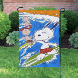 Peanuts Double-Sided Flag - Peanuts Surfing