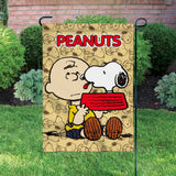 Peanuts Double-Sided Flag - Feeding Time