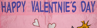 SNOOPY's SPECIAL DELIVERY VALENTINE Flag (Used Flag/Misspelled On One Side) - snoopn4pnuts.com