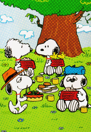 Peanuts Double - Sided Flag - Snoopy and His Siblings - snoopn4pnuts.com