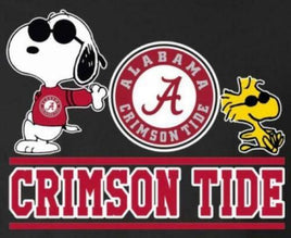 Snoopy College Football Indoor/Outdoor Waterproof Vinyl Decal - Alabama Crimson Tide - snoopn4pnuts.com