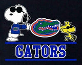 Snoopy College Football Indoor/Outdoor Waterproof Vinyl Decal - Florida Gators