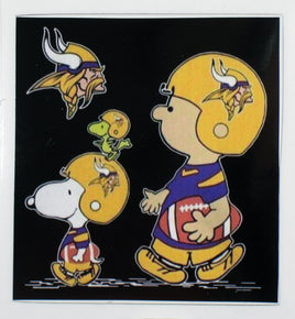 Snoopy Professional Football Indoor/Outdoor Waterproof Vinyl Decal - Minnesota Vikings - snoopn4pnuts.com