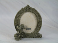 Snoopy Beagle Scout Solid Pewter Frame With Antique Finish (No Plastic/Acetate Photo Cover)