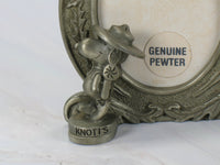 Snoopy Beagle Scout Solid Pewter Frame With Antique Finish (No Plastic/Acetate Photo Cover) - snoopn4pnuts.com