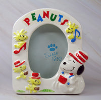 Snoopy Musial Picture Frame (Missing Clear Plastic Photo Cover)