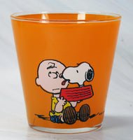 Snoopy Italian Drinking Glass - Prendi la vita con gusto (Enjoy life with gusto) - RARE!