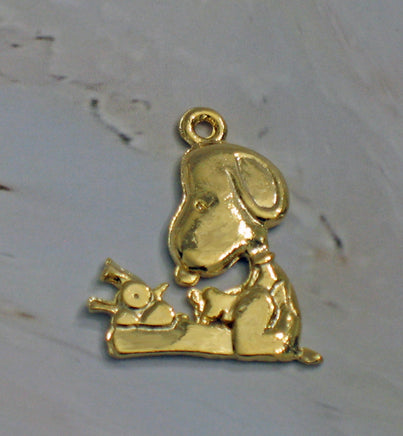 Literary Ace Gold Plated Pendant / Charm - snoopn4pnuts.com