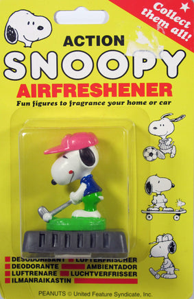 Snoopy 3 - D Air Freshener With Adjustable Fragrance Controller - Golfer - snoopn4pnuts.com