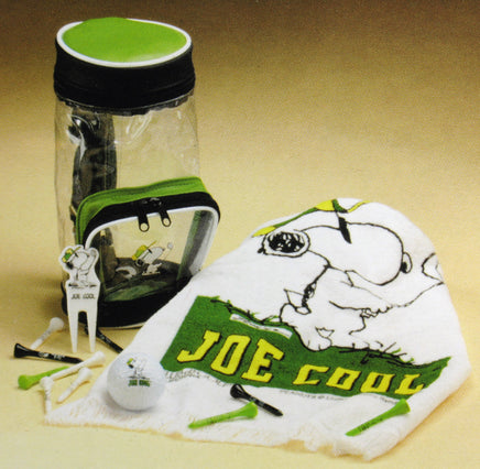 Snoopy Joe Cool Golf Gift Set In 9" High Vinyl Golf Bag - snoopn4pnuts.com