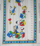 Peanuts Growth Chart Panel / Pattern With Rod Pocket/When Completed