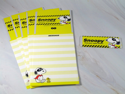 Snoopy "Stick Of Gum" Mini Note Card Set (No Envelope Required!) - snoopn4pnuts.com