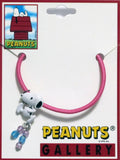 Snoopy Pony Tail Holder Hair Band With Metal Pendant and Beads