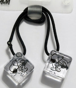 Snoopy Pony Tail Holder Hair Band With Acrylic Dice - snoopn4pnuts.com