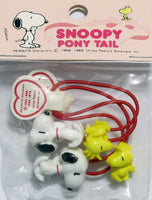 Snoopy and Woodstock Pony Tail Holder Hair Band Set