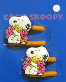 Snoopy Pvc Pony Tail Hair Holder Double Band Set
